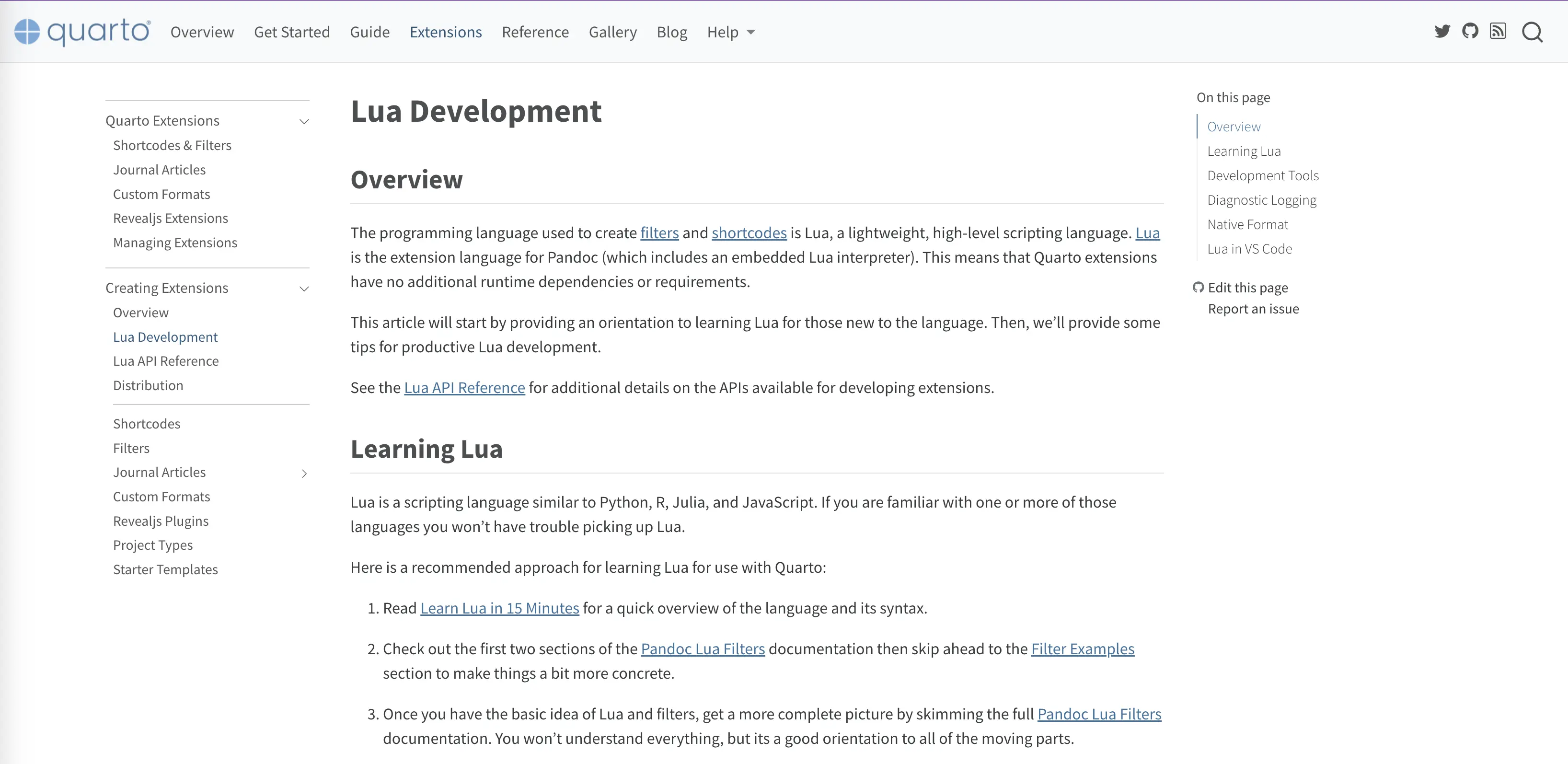 Quarto Documentation